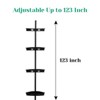 Shower Caddy Corner, 4 Adjustable Shelves with Tension Pole, Bathtub Storage Organizer for Shampoo Accessories, up to 123 Inch - 4 of 4