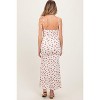 Pinkblush Red Ribbed Floral Shoulder Tie Maternity Maxi Dress - 3 of 4