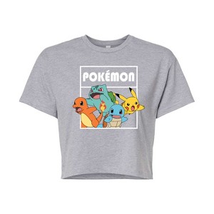 Women's - Pokémon - Team Pokémon Cropped Graphic T-Shirt - 1 of 4