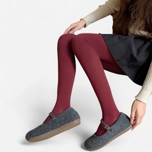 Anna-Kaci Women's Opaque Stretch Tights with Soft Elastic Waistband and Smooth Finish - 1 of 4