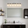 DAKAFUL Modern Bathroom Vanity Light, 4/5/6//8/10-Light Vanity Fixtures with Clear Glass Shade, Reversible Wall Sconces Over Mirror,for Bedroom - 3 of 4