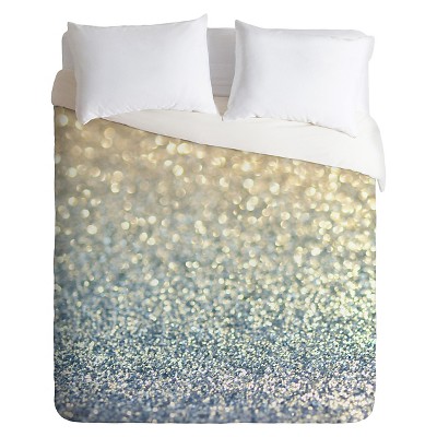 Snowfall Lightweight Duvet King Silver Mist - Deny Designs