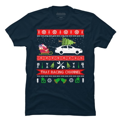 Men's Design By Humans Christmas Car ugly sweatshirts By kikotee T-Shirt