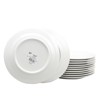 Gibson Home Noble Court 12 Piece 7.5 inch Dessert Plate Set in White - 3 of 4