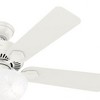 Hunter Fans Swanson 1 - Light in  Fresh White - 2 of 2