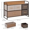 FONTOI Storage Cube Dresser with 5 Drawers, Bedroom Organizer Unit, Shelf Tower with Bins for Living Room, Closets, Multicolor, 11.5"*22.8"*34.5" - 3 of 4