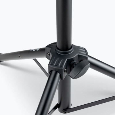 Adjustable Black Steel Laptop Stand with Rubber Feet