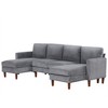 103" Corduroy U-Shaped Modular Sectional Sofa with Solid Wood Legs and Removable Cushions - 4 of 4