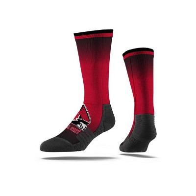 NCAA Ball State Cardinals Adult Heathered Socks - M/L