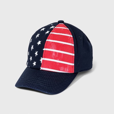 Boys' Americana Baseball Hat - Cat & Jack™ Navy/Red