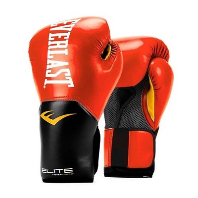 Everlast Pro Style Elite Exercise Workout Training Boxing Gloves for Sparring, Heavy Bag and Mitt Work, Size 14 Ounces, Red