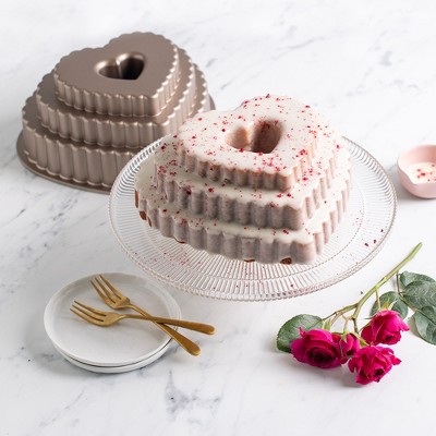 Nordic Ware Tiered Heart Bundt Pan