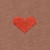 Dalix Pixel Heart Embroidered Lightweight Relaxed Jersey Tee Summer Cute Love Womens - 2 of 4