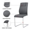 PAGED Modern Dining Chairs with Faux Leather Padded Seat Dining Room Chairs with Metal Legs for Living Room, Kitchen - 4 of 4