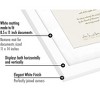 Americanflat 11x14 Diploma Frame with Shatter-Resistant Glass - Use as 8.5x11 Frame with Mat or 11x14 Frame without Mat - 3 of 4