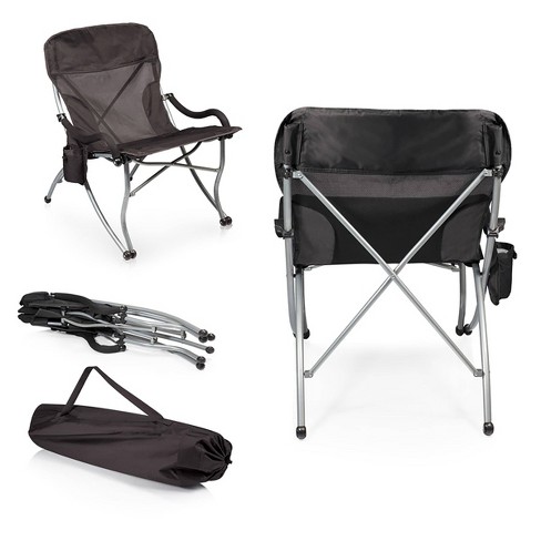 Picnic Time Pt-xl Camp Chair With Carrying Case - Black : Target