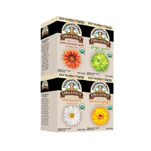 Newman's Own Organic Variety Pack Herbal Tea with 20 Individually Wrapped Tea Bags Per Box (4 Pack) - 1 of 4