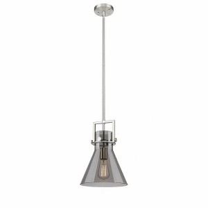Newton Cone - 1 Light Stem Hung Pendant In Industrial Style-13.63 Inches Tall and 10 Inches Wide - 1 of 1