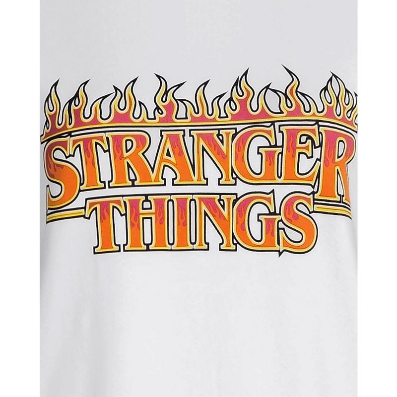 Women's Stranger Things Pajamas Set Flame Logo Shirt And Sleep Pants, 2 of 5
