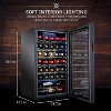 Ivation 34-Bottle Compressor Freestanding Wine Cooler Refrigerator - Black - 4 of 4
