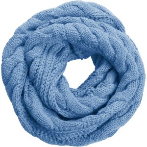 Zuppad Womens Thick Ribbed Knit Winter Infinity Circle Loop Scarf - 1 of 4