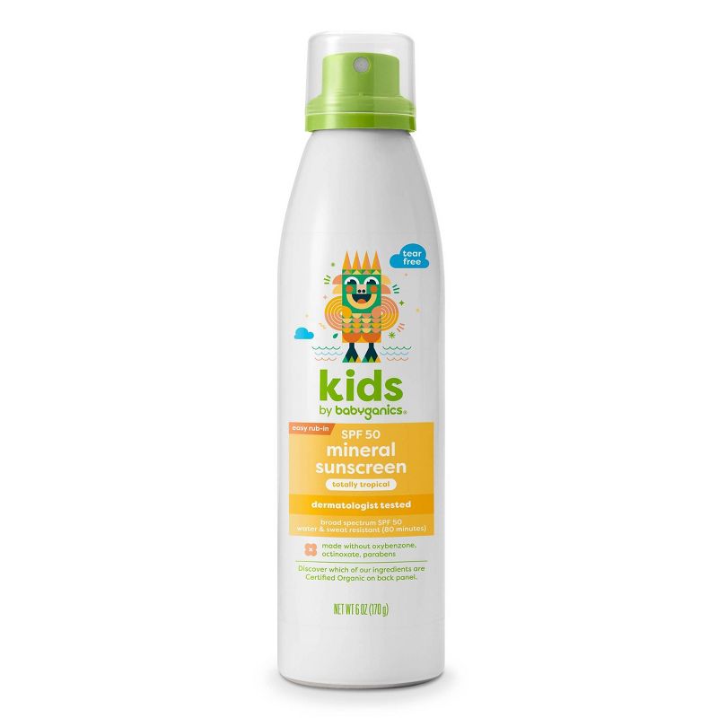 Babyganics Kids&#39; Continuous Sunscreen Spray SPF 50 - 6oz, 1 of 7
