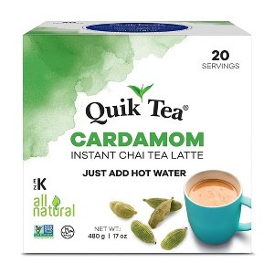 Quik Tea Cardamom Chai 20Pouch (1.06 Pound (Pack of 20)) - 1 of 4