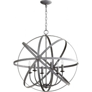 Quorum Lighting Celeste 6 - Light Chandelier in  Zinc - 1 of 1