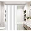 Home Mart Goods Brushed Nickel Regent Metal Shower Curtain Tension Rod Rust Resistant Non-Slip - 42"-72" - 2 of 4