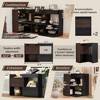 Lyngins Extendable Rotating Storage Cabinet, 2-Tone Buffet Sideboard Cabinet with Drawer & Flip Doors, Kitchen Cabinet, or Corner Cabinet - 4 of 4