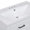 ChicFurnit Bathroom Vanities 30" Bathroom Vanity with Sink Combo for Bathroom Cabinet with Drawers Solid Frame and MDF Board, White, 30"*18"*33.74" - 4 of 4