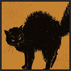 Amanti Art Haunted Halloween VII by Anne Tavoletti Canvas Wall Art Print Framed 22-in. x 22-in. - 1 of 4