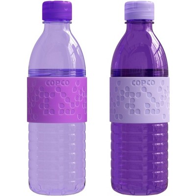 Copco Hydra 2-Pack Water Bottle 16.9 Ounce, Non Slip Sleeve, BPA Free, Tritan Plastic Reusable