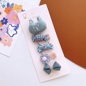 MyKids-USA Versatile Hair Accessory For Babies: Beautiful Colorful Small Butterfly Bow Hair Clip Sets - 1 of 1