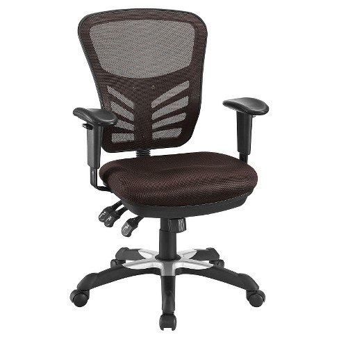 Articulate Mesh Office Chair Dark Brown Modway Target