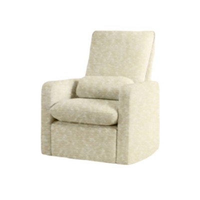 Suite Bebe Preston Power Swivel Glider Recliner with Pillow and USB