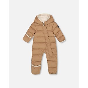 Deux par Deux Baby Unisex One-Piece Baby Cloud Compressible Snowsuit Designed for Car Seat Chanterelle - 1 of 4