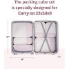 Narwey 6 Set Striped Compression Packing Cubes for Travel Kids Women - 2 of 3