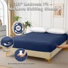 SEVOBAL Mattresses Diamond-patterned ultrasonic waterproof quilted fitted sheet, Mattress Pad, Full size, Blue, 54"*75"*8" - 3 of 4