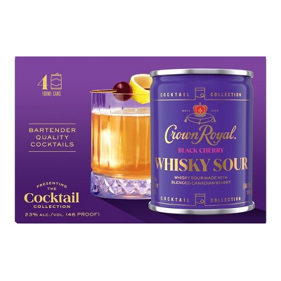 Crown Royal Whiskey Sour - 4pk/100ml Cans
