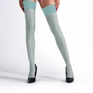 LECHERY Women's Lustrous Silky Shiny Thigh Highs (1 Pair) - 1 of 1
