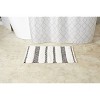 Geo Striped Bath Rug Black/White - SKL Home: Cotton Loomed, Machine Washable, No Backing, 1'8"x2'6" - 4 of 4