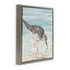Stupell Industries Sandpiper on Shallow Beach Coast Floating Frame Canvas Art - 2 of 4