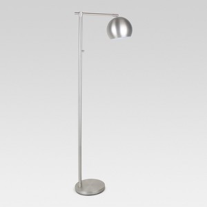 Edris Metal Globe Floor Lamp Brushed Nickel Lamp Only - Project 62