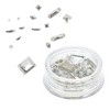 Unique Bargains Women's Fashion Rhinestone Nail Supplies Clear 1 Set - 4 of 4