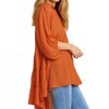 Women's Sheer Collared Button Down Tunic Top - umgee - 2 of 3