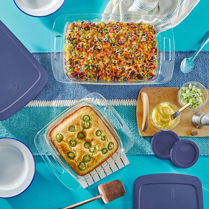Pyrex Easy Grab 8pc Glass Bake and Store Set, 4 of 10