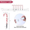 Joyfy 12pcs 12" Christmas Candy Cane Pathway Markers Lights, Garden Stake Lights Christmas Decorations for Patio Lawn Yard Walkway Garden Decor - 4 of 4