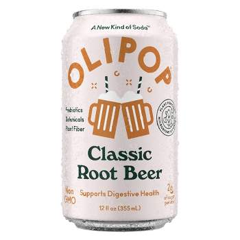 OLIPOP Classic Root Beer Prebiotic Soda - 12 fl oz