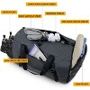 MaseiKar Duffel Bag for Men Women Large Travel Duffel Bag Convertible Backpack with Shoe Compartment Weekender Overnight Backpack for Outdoor,Travel - 4 of 4